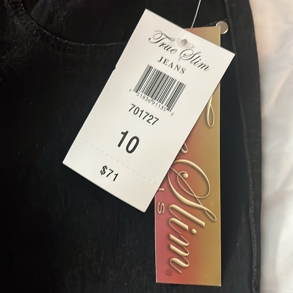 New with tags Jean leggings black size 10 dressy capris - Picture 10 of 10